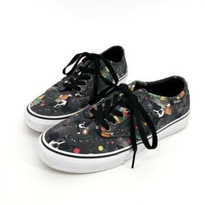 Vans Space Dogs Sneakers Size 7 Boston Terrier Galaxy